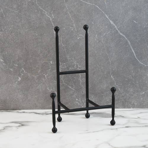 Large Black Iron Chair Easel - 12"