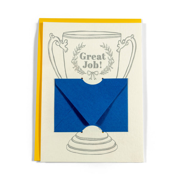 Great Job Trophy | Gift Card Holder