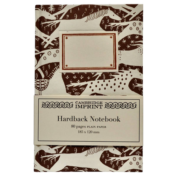 Hardback Notebook Horses Chocolate