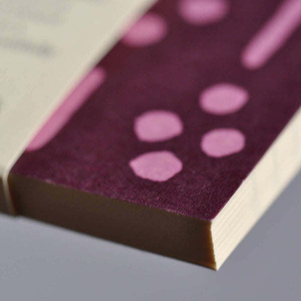 Square Notebook with Lined Paper in Ugizawa Damson