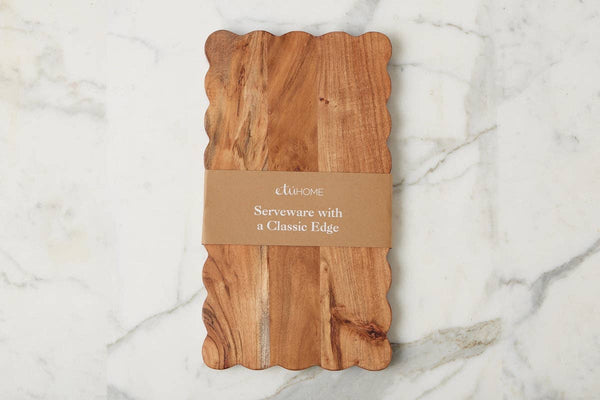 Scalloped Cutting Board, Medium Rectangle