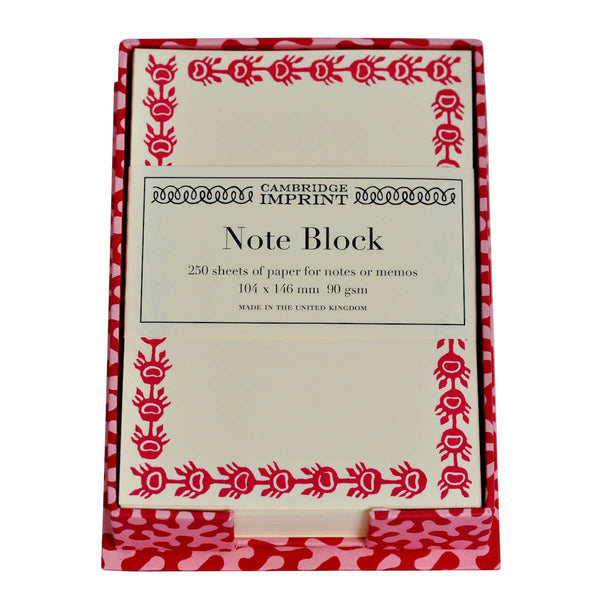 Note Holder in Kelp Raspberry Ripple