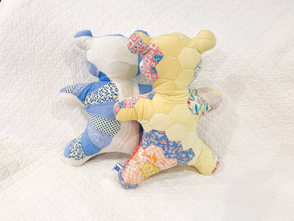 Vintage Quilt Teddy Bear - Assorted Quilts