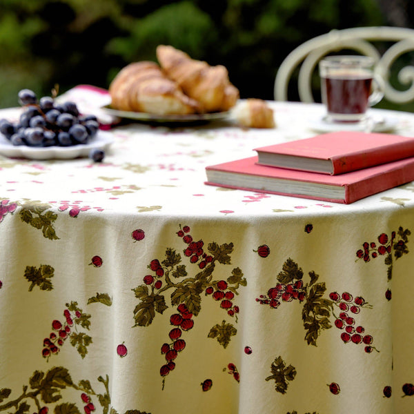 Gooseberry Red & Green | French Tablecloths