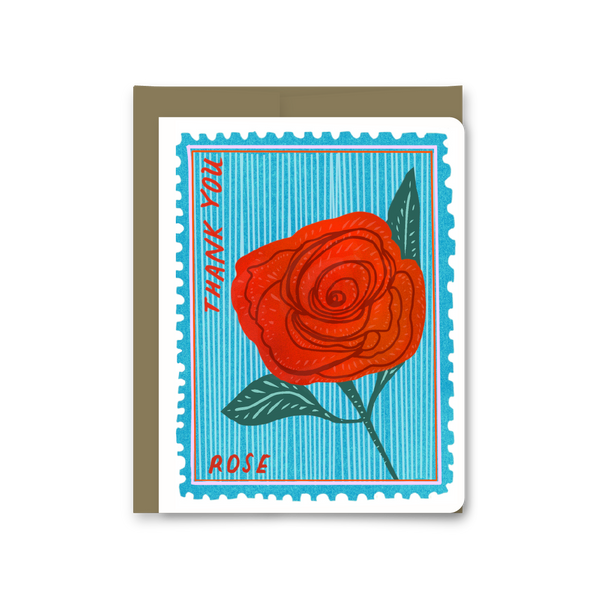 Thank You Rose Greeting Card