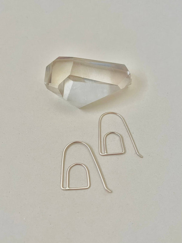 Doorways Earring - Minimal Shape - Choose Sterling or Gold