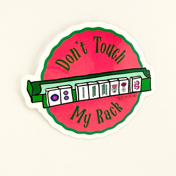 Don’t Touch Rack Mahjong vinyl sticker