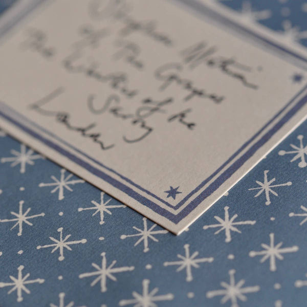 Packet of Ten Patterned Envelopes Little Stars Faded Denim