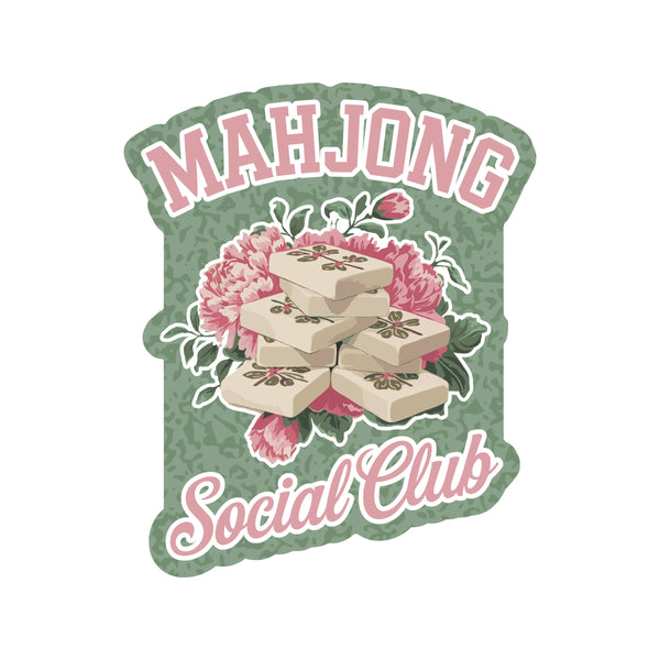 Mahjong Board Game Tile Club High Quality Vinyl Sticker