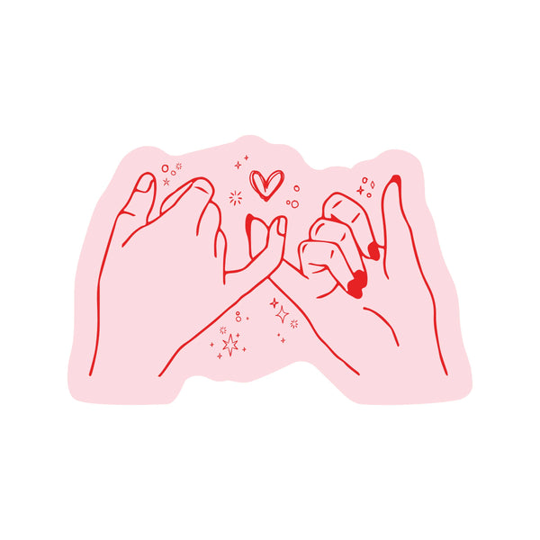Pinky Promise Friendship Cute High Quality Vinyl Sticker