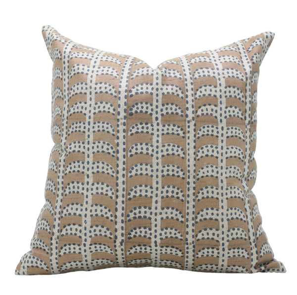 Handmade Print Linen Blend Pillow Cover - Garud