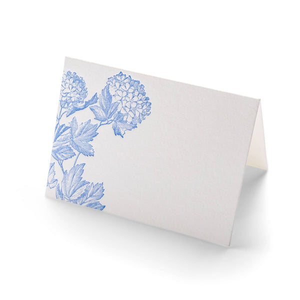 Folded Place Cards | Hydrangea
