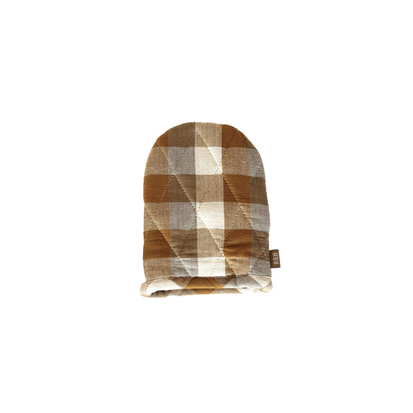 Oven Glove Short- Double Check- Yellow Sunset