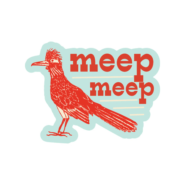 Roadrunner Bird Cute Meep Desert High Quality Vinyl Sticker