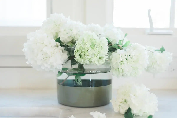Sage Colorblock Flower Vase