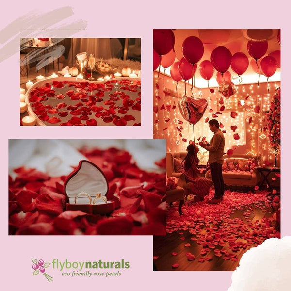 Oh My Deep Red Real Rose Petals Freeze-dried. Wedding USA