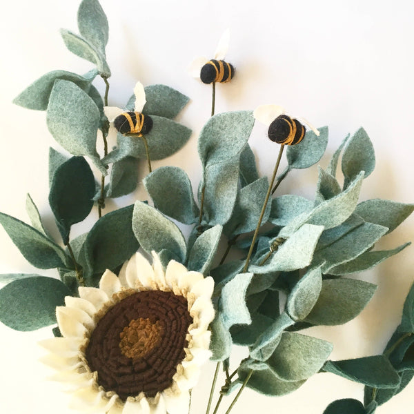 Sunflower Felt Flowers