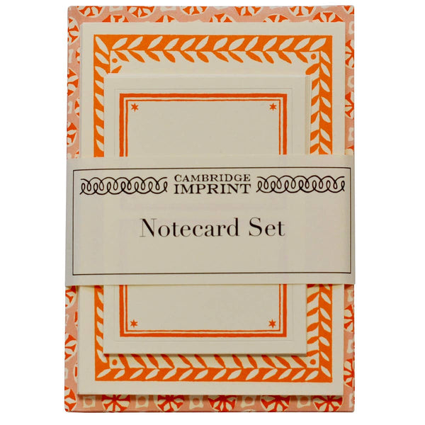 Set of Notecards and Envelopes Sea Urchin Neon
