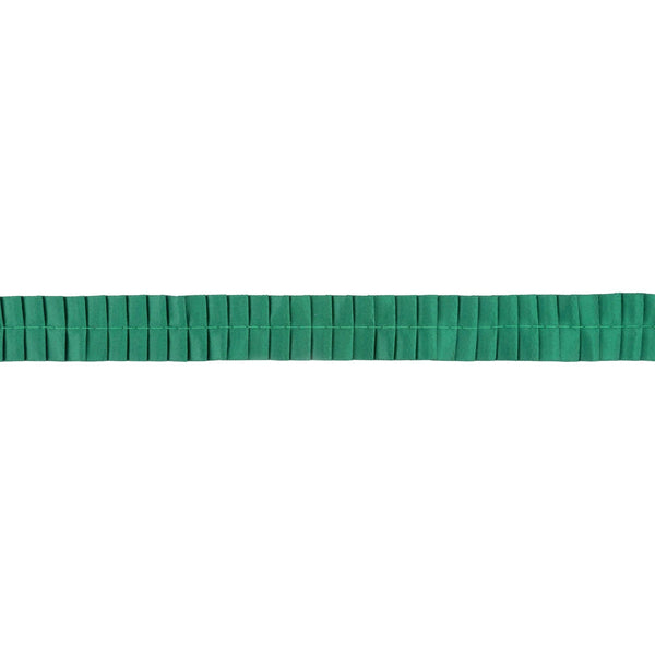 1" Pleated Ribbon | Green | 10 Yard Roll