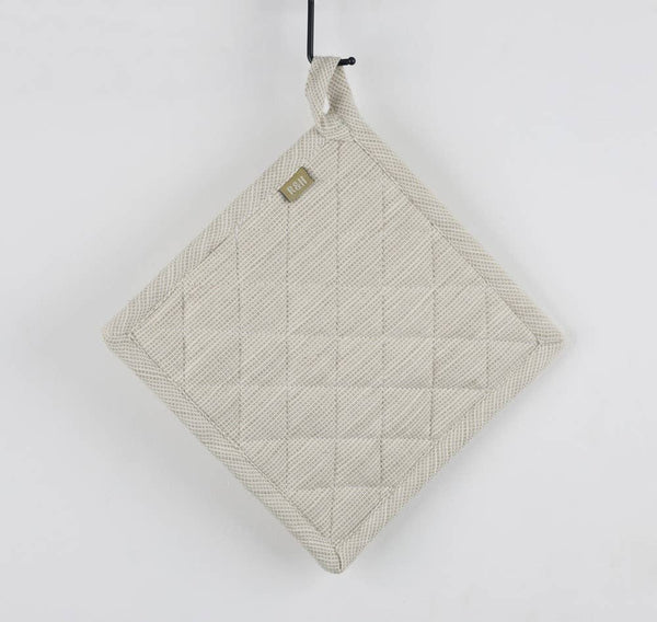 Potholder - Trivet - Slub Chambray Taupe