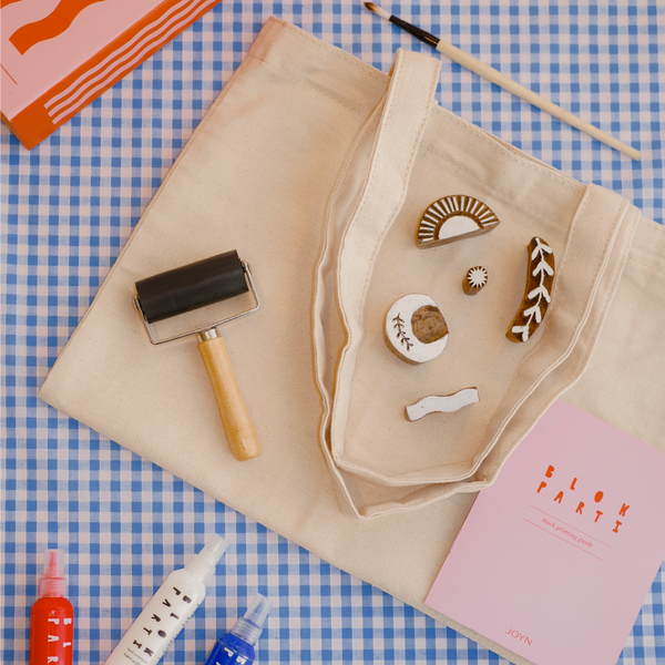 BLOK PARTI Block Printing Kit - Cosmic Print Tote Bag