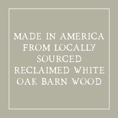 Round Reclaimed Wood Riser Stand | Made In USA