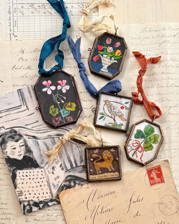 Tulips in Urn ~ Small Locket