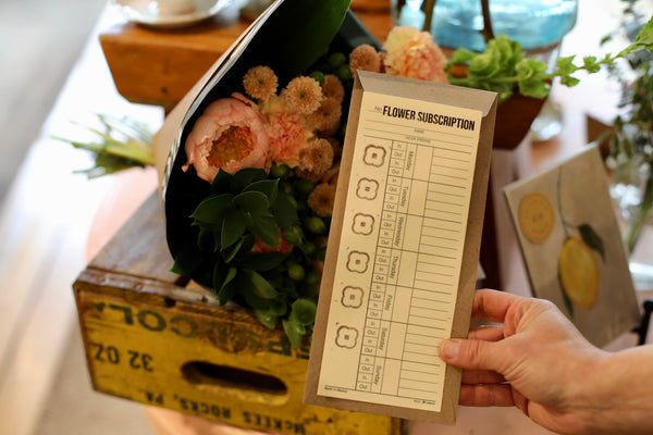 Bouquet Subscription (Punch Card Style)