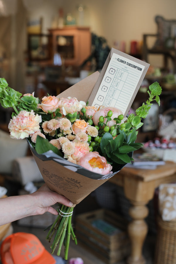Bouquet Subscription (Punch Card Style)