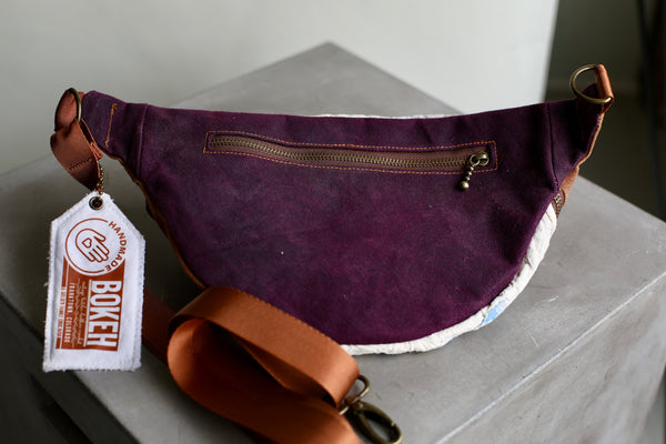 Handmade Quilted Fanny Pack - tan