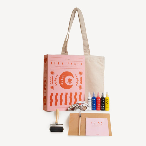 BLOK PARTI Block Printing Kit - Cosmic Print Tote Bag