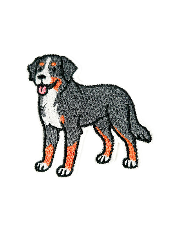 Bernese Mountain Dog Embroidered Patch | Iron On Patch