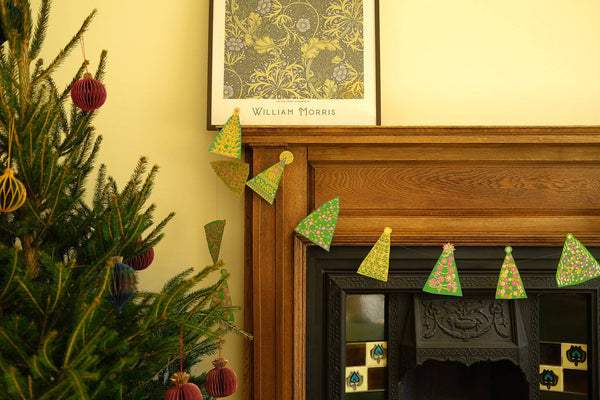 Midcentury Trees Sewn Garland