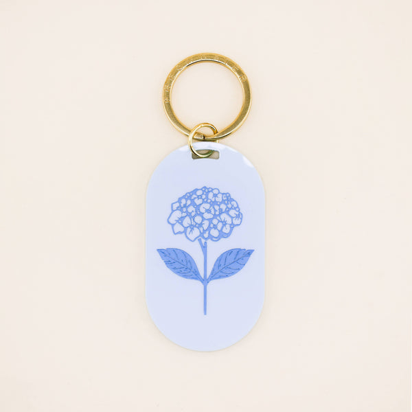 Hydrangea Pill Keychain