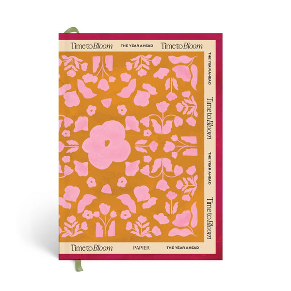 Time To Bloom A5 Hardcover Undated Daily Planner
