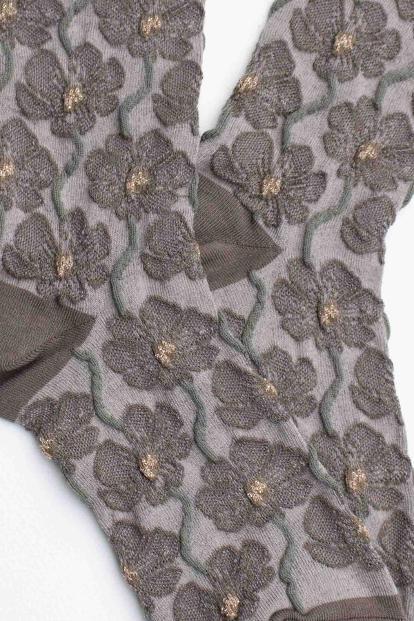 Floral Bloom Cotton Blend Socks