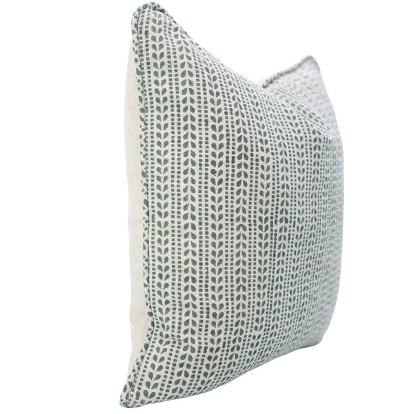 Artistic Print Pure Linen Pipin Pillow Cover - Ratanbel