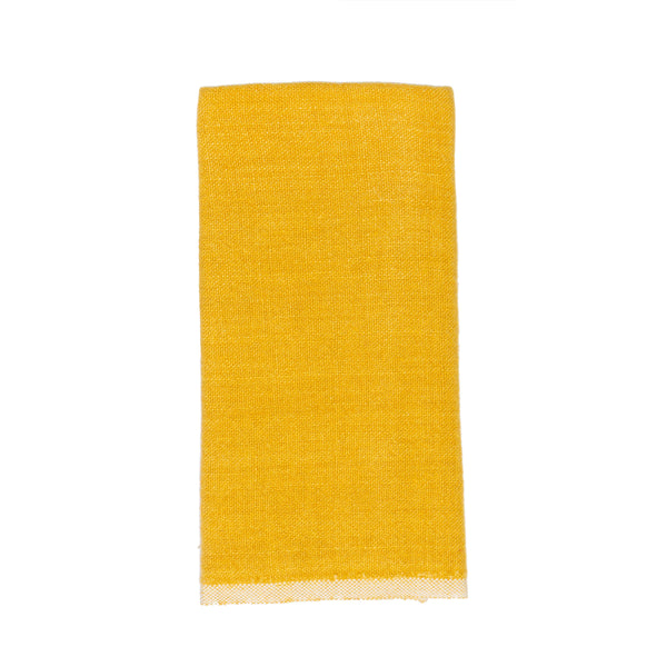 Chunky Linen Mustard Towel 20x30