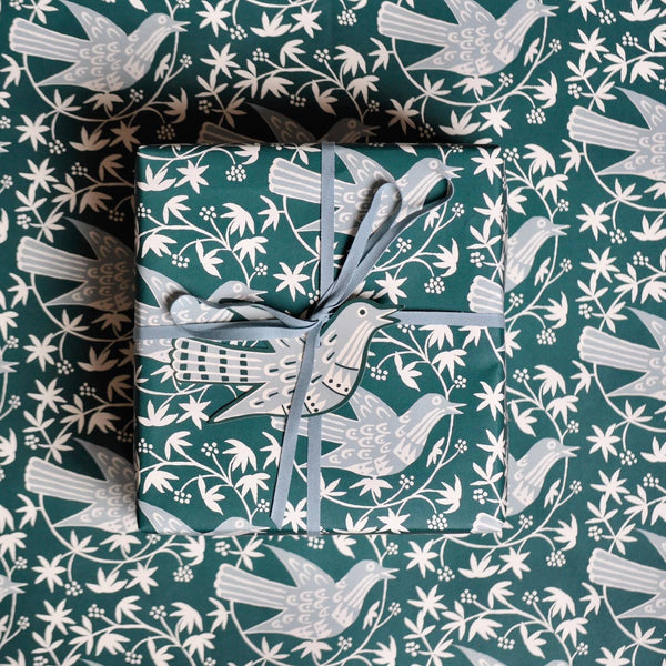 5 Fancy Songbird Gift Tags in Midwinter