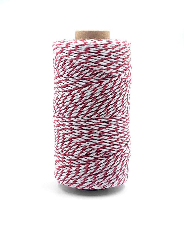 2MM 100% Cotton Red & White Baker's Twine