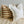 Pure Linen Reversible Ruffle Cushion Cover - Wide Toffee Stripe/ Warm White
