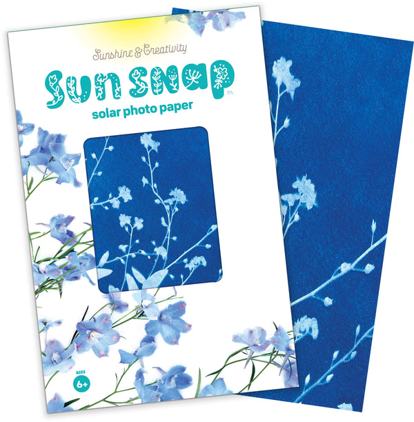 Sun Snap Photo Paper: Cyanotype sun print kit 5.8x8.3”