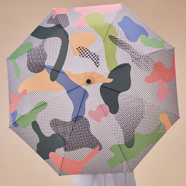 Dots Sustainable Compact Duckhead Umbrella
