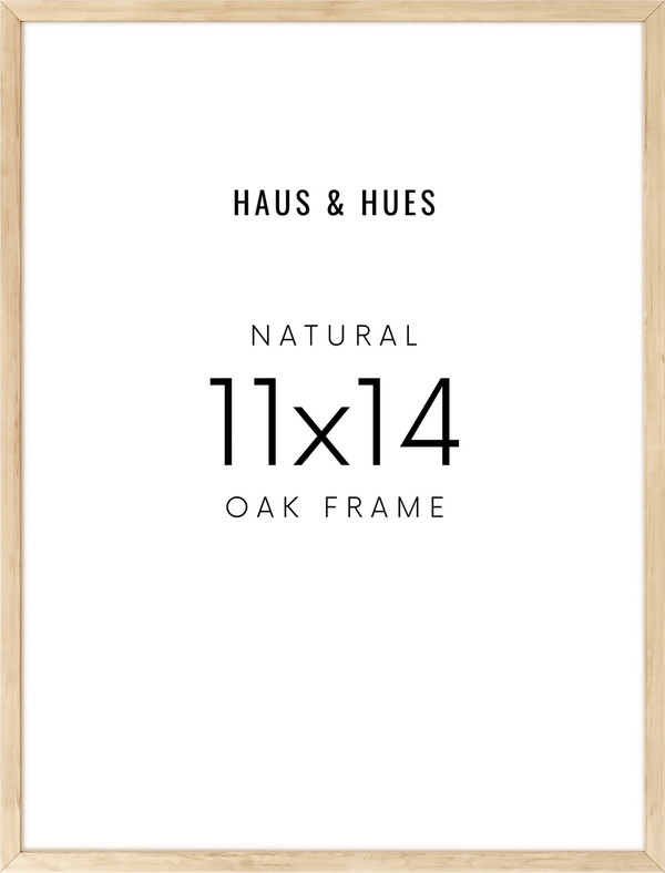 11x14 in Beige Oak Frame