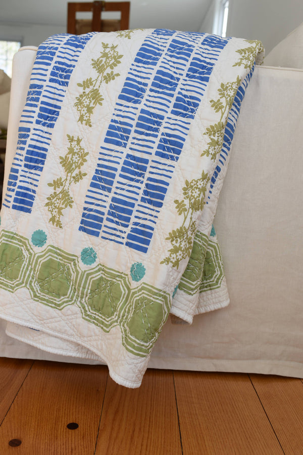 Cotton Throw - Modern Farm House Vintage Inspired 50x70 