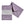 Packet of Ten Patterned Envelopes Sea Urchin French Lavender