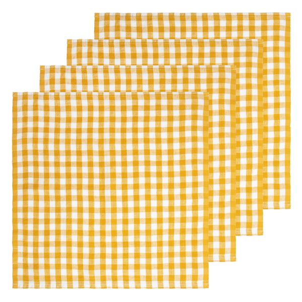 Picnic Napkin 20x20 - Mustard - Set of 4