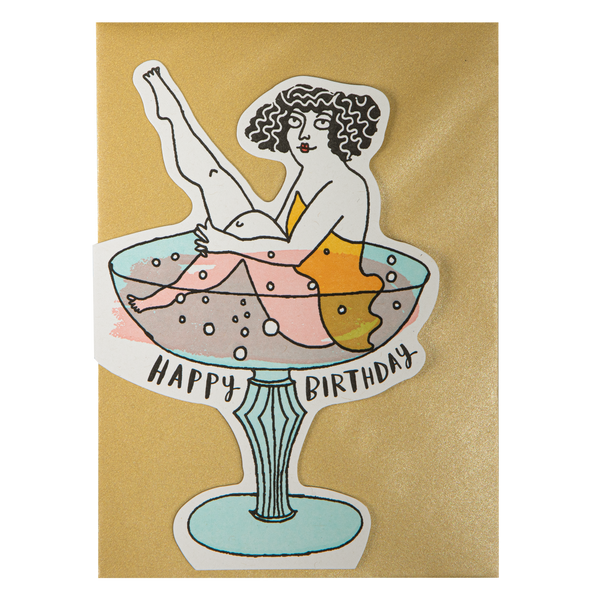 Birthday Cocktail | Cut-Out - Greeting Card
