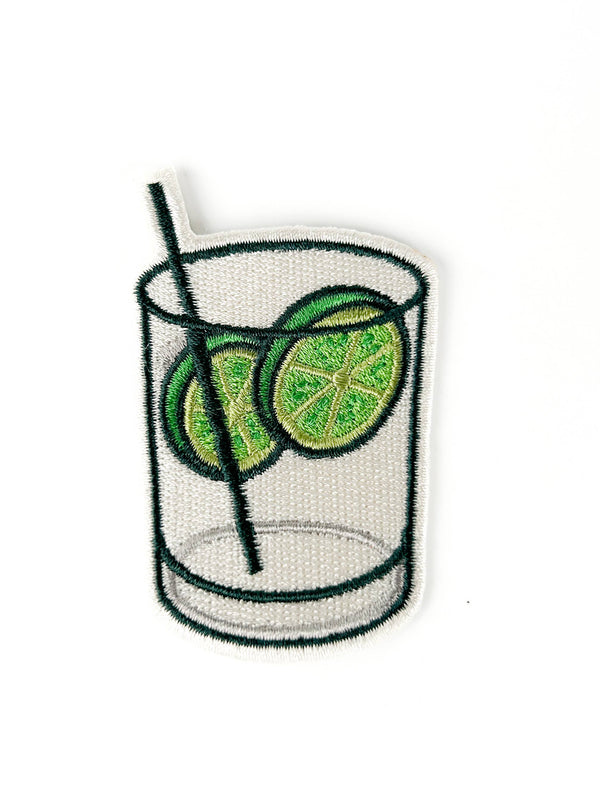 Vodka Soda Embroidered Patch Funny Cocktail Iron On Gin Hat