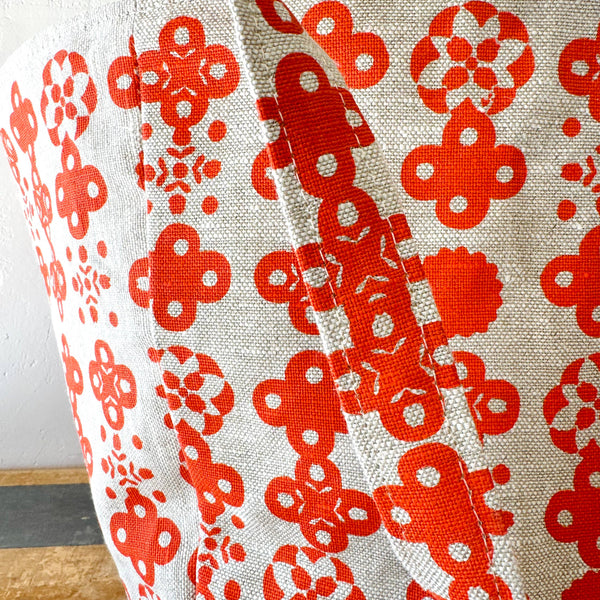 Nordic Heavy Linen Boho Tote Bag